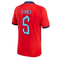 Anglicko John Stones #5 Vonkajší futbalový dres MS 2022 Krátky Rukáv